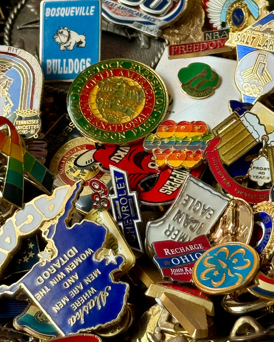 Vintage Enamel Pin Mystery Pull Surprise Lapel Pin Lot Blind Bag Gift