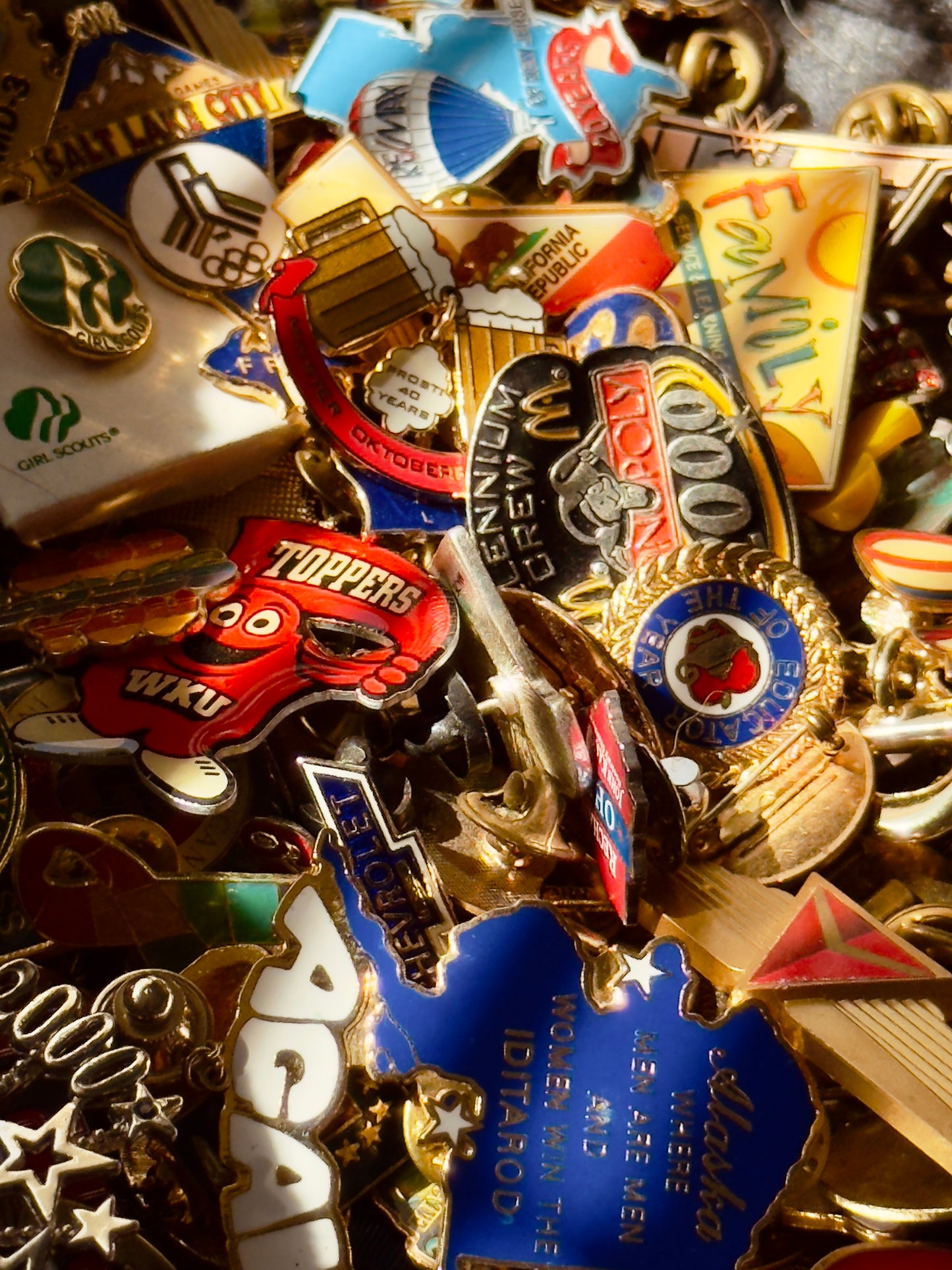 Vintage Enamel Pin Mystery Pull Surprise Lapel Pin Lot Blind Bag Gift